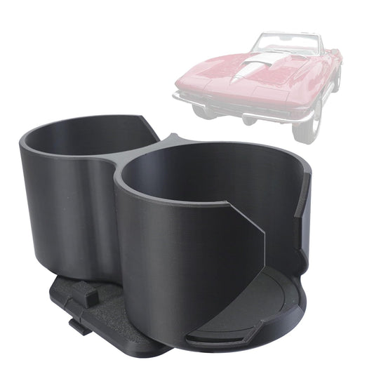 CT Auto Cup - Dual Cup Holder for Chevy C2 Corvette - 1963, 1964, 1965, 1966, 1967 - Travel Cupholder for Chevrolet Vette - Best Accessories