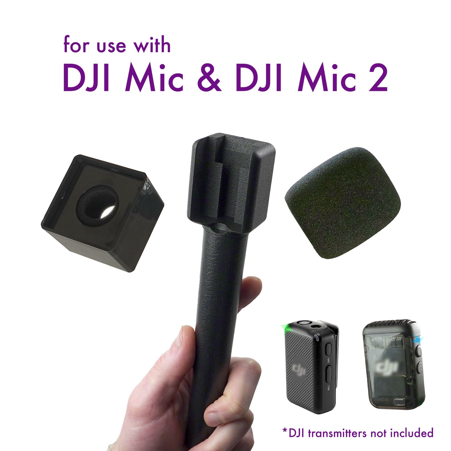 DJI Mic & DJI Mic 2 Handheld Adapter with Mic Flag