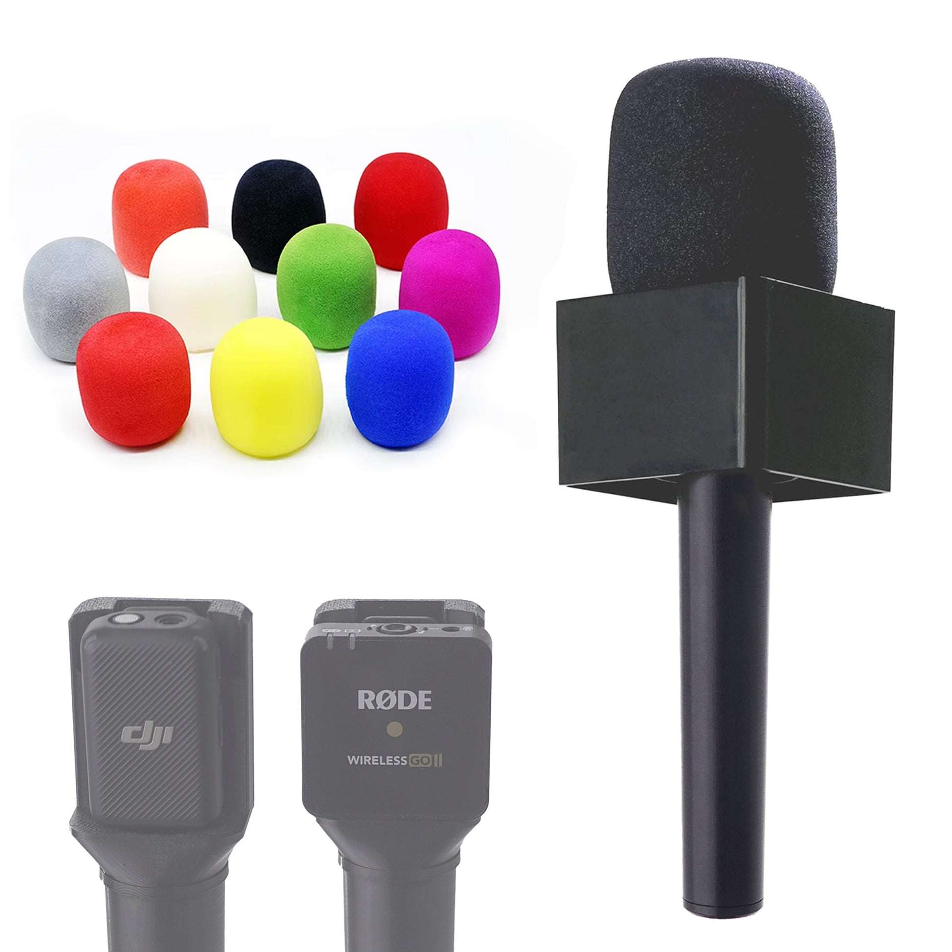 5 Pezzi Filtro Microfono Antipop, Adattatore Portatile Interview GO 5 Pezzi Filtro Microfono Antipop, Adattatore Portatile Interview GO