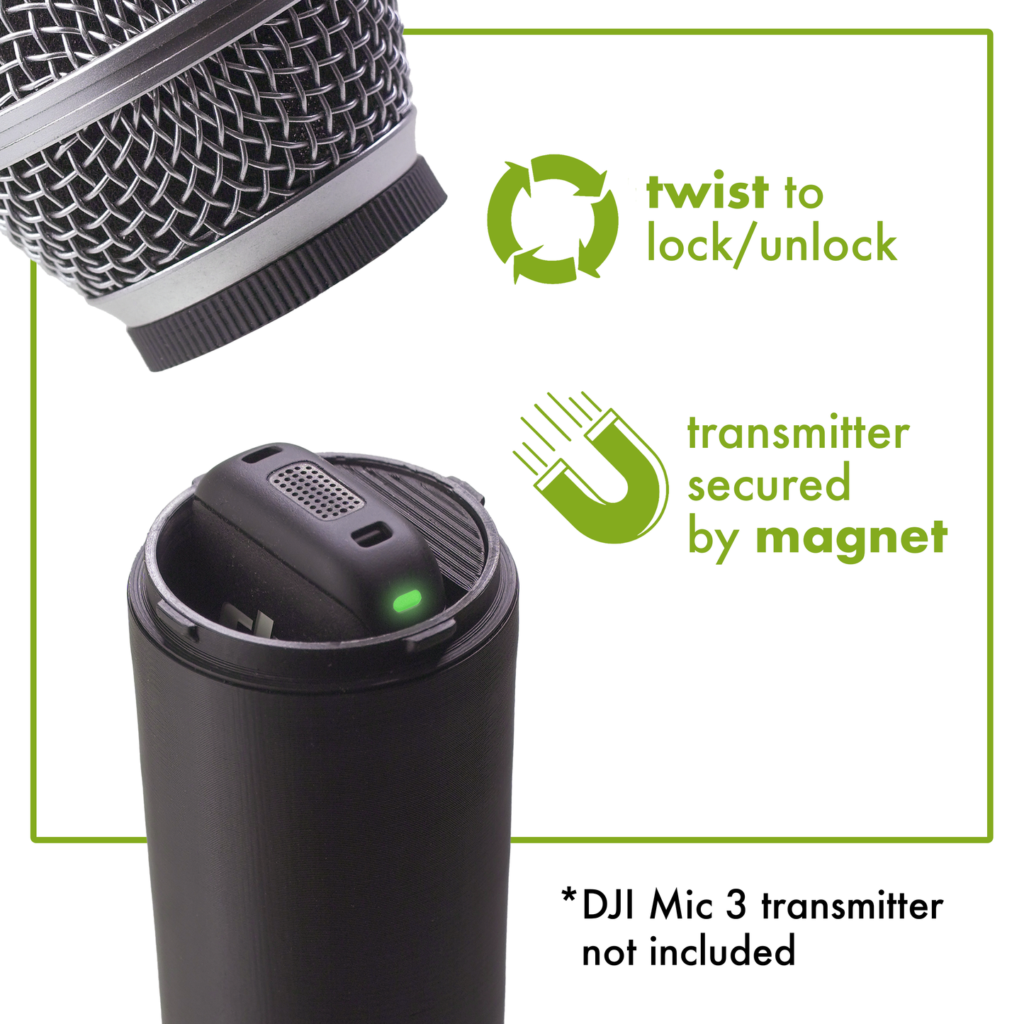 DJI Mic 3 - Pro Interview Handle
