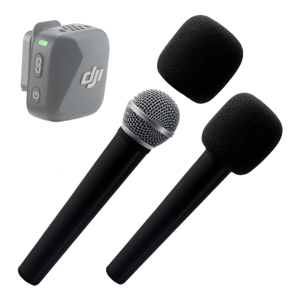 Handle Adapter for DJI Mic Mini + RODE Micro -- Wireless Microphone Interview