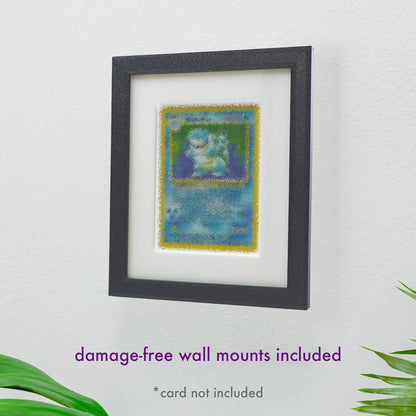 Trading Card Matte Art Frame -- Top Loader Protective Wall-Mountable & Standing Display Case